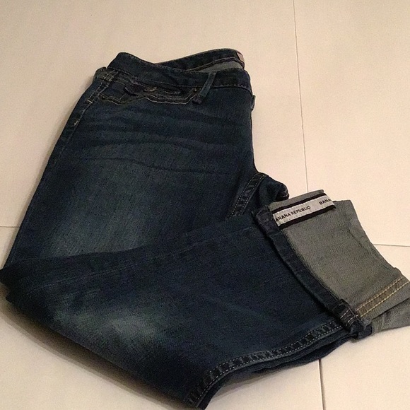 BANANA REPUBLIC BLUE WASH DENIM JEANS SZ 27/4 - Picture 11 of 12